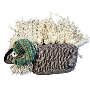 Jeans of Donegal Handmade Tweed‎ Stuffed Ram Folk Art Wool Irish